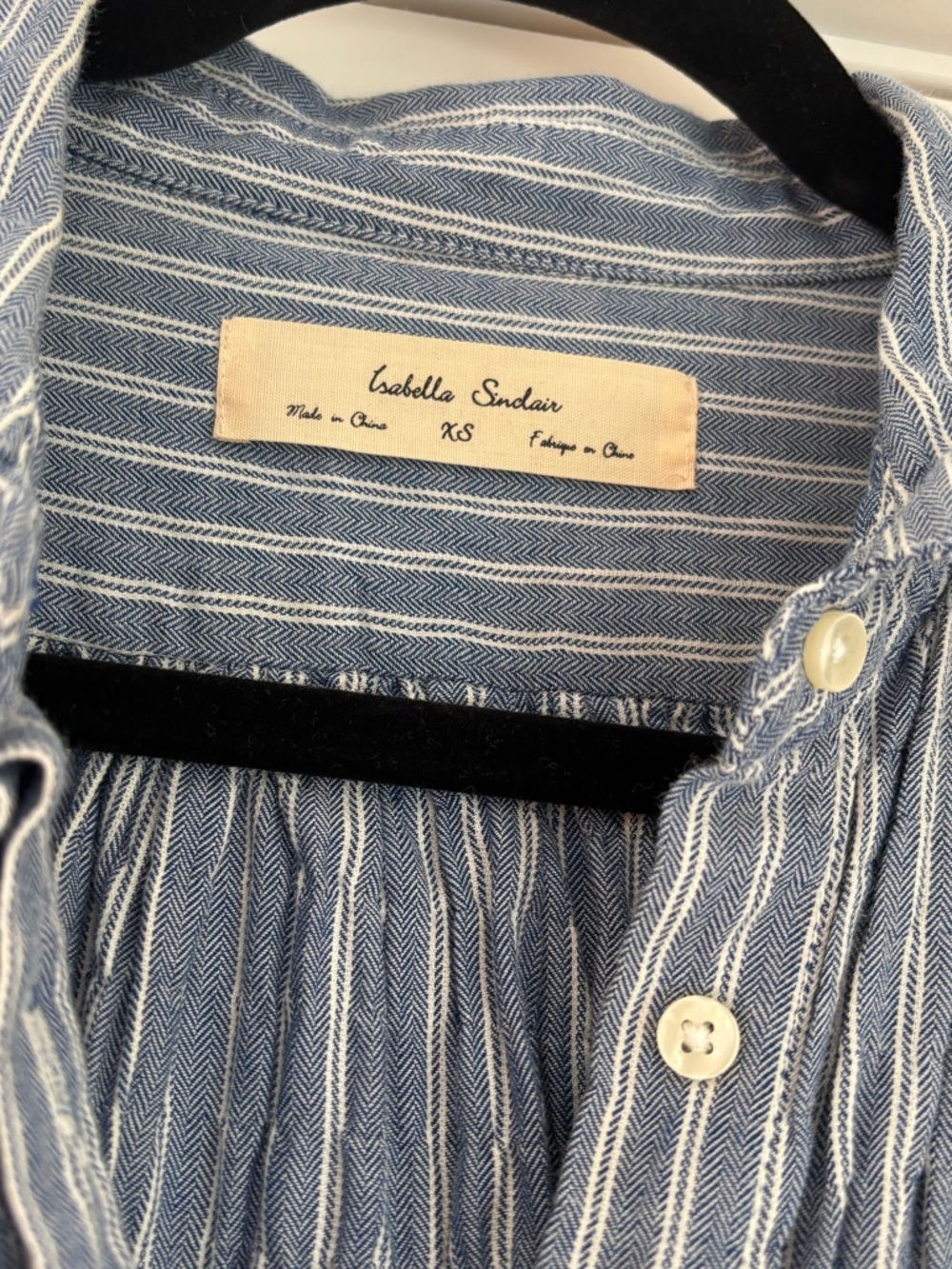 Anthropologie Isabella Sinclair Piper Flutter-Sleeve Shirtdress - Picture 7 of 9